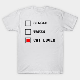 Cat lover white quote meme merch T-Shirt